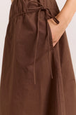 Damson Madder Caspia Midi Skirt - Choc