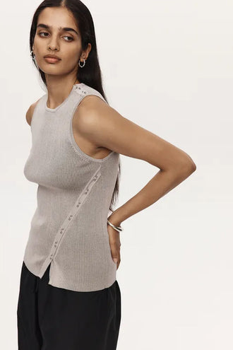 Marle Cassie Top - Oyster