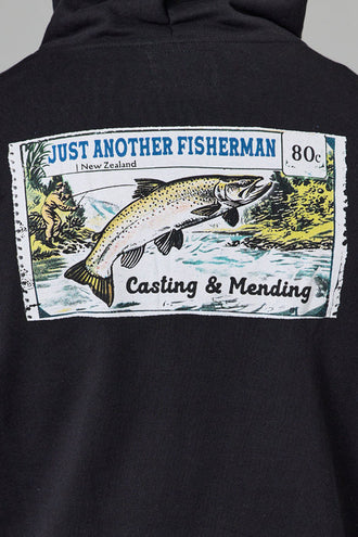 Just Another Fisherman Casting & Mending South Hood - Black