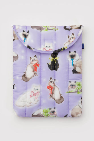Baggu Puffy Laptop Sleeve 13/14 Inch - Fancy Cats