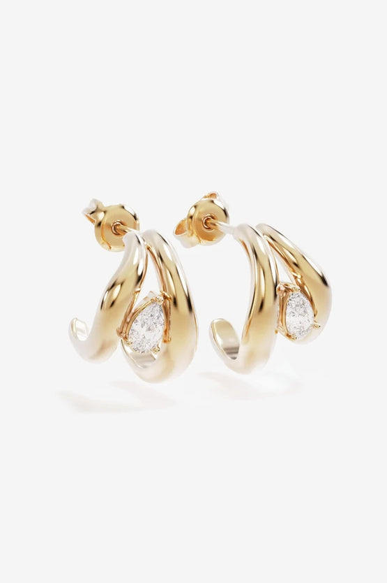 By Charlotte Celestial Path Hoops - Gold