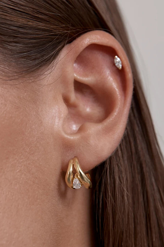 By Charlotte Celestial Path Hoops - Gold