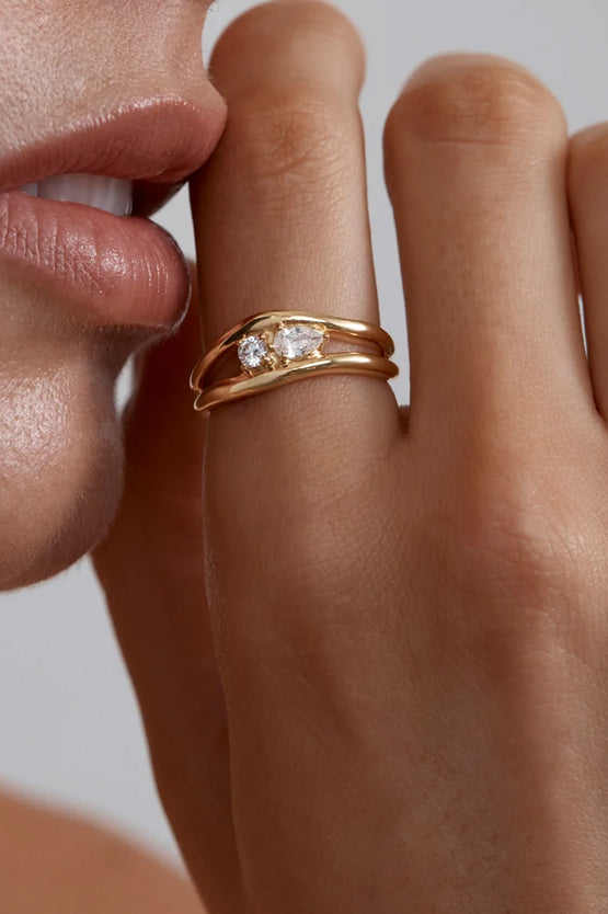 By Charlotte Celestial Path Ring - Gold