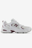 New Balance U530CSF - White with Faded Plum