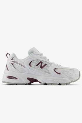 New Balance U530CSF - White with Faded Plum