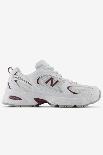 New Balance U530CSF - White with Faded Plum