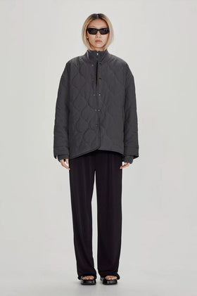 Commoners Quilted Jacket - Charcoal