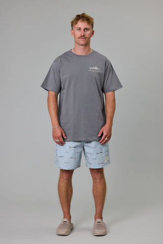 Just Another Fisherman Bluewater Critters Sea Tee - Charcoal