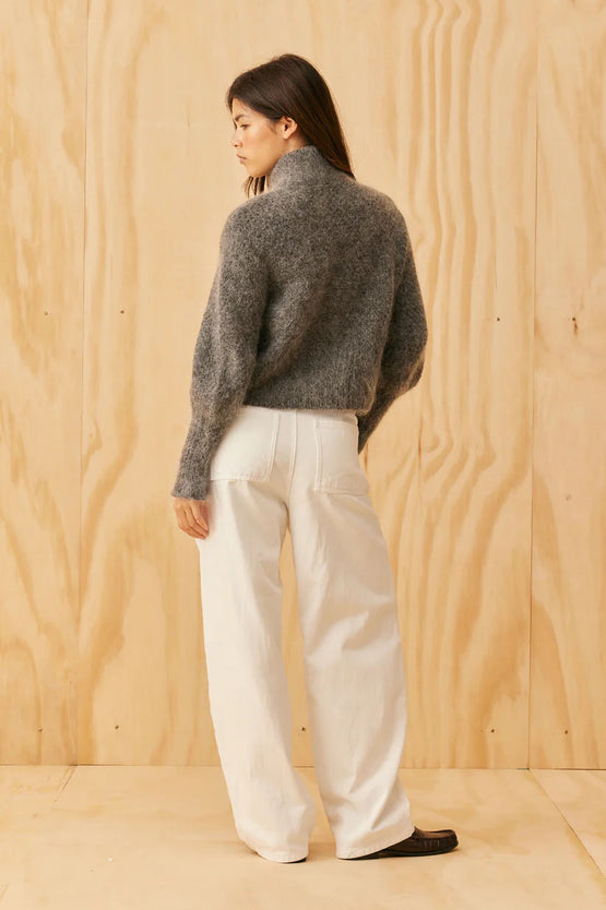 Ruby Matilda Zip Cardi - Charcoal