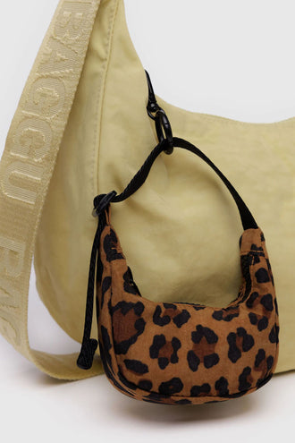 Baggu Crescent Bag Charm - Leopard