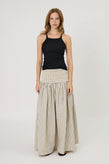 Remain Lainey Skirt - Ivory Check