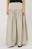 Remain Lainey Skirt - Ivory Check