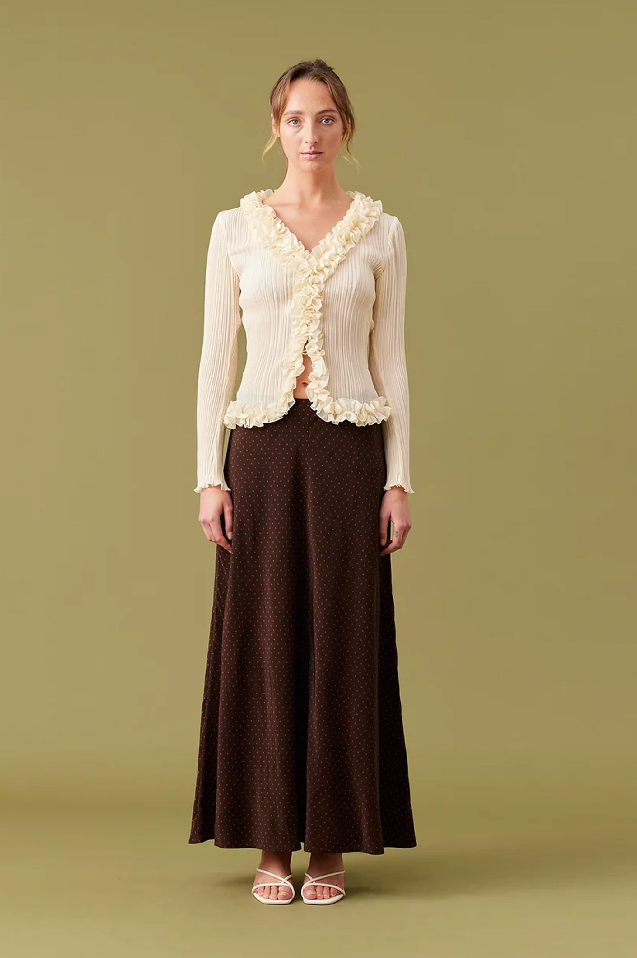 Ruby Chelsea Crinkle Top - Butter