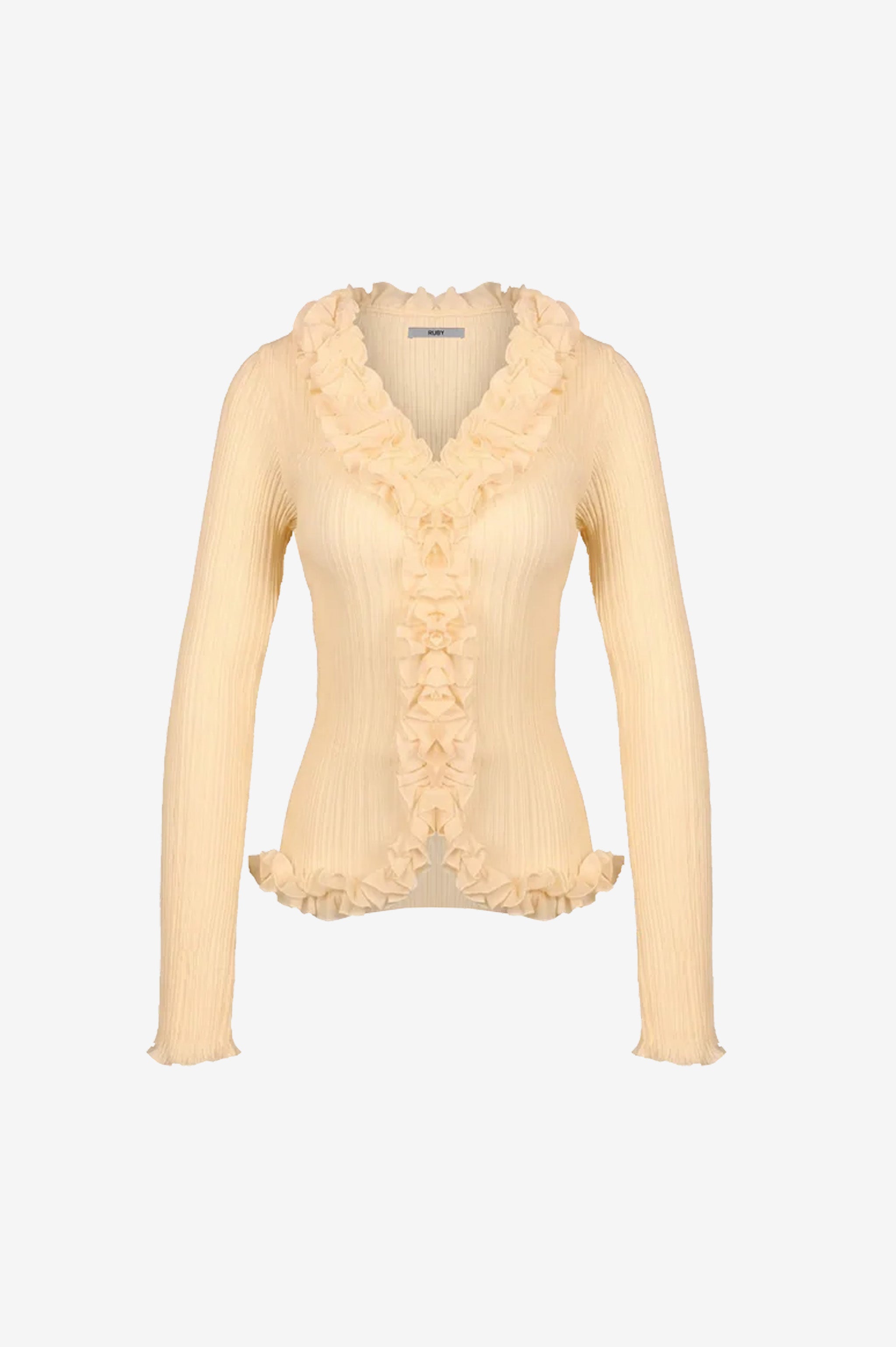 Ruby Chelsea Crinkle Top - Butter