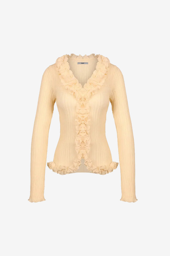 Ruby Chelsea Crinkle Top - Butter