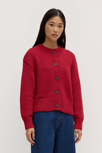 Assembly Ava Knit Cardigan - Dark Cherry