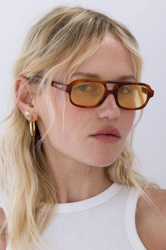 Lu Goldie Sofia Sunglasses - Chestnut