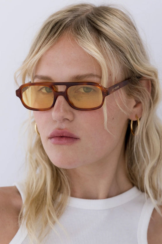 Lu Goldie Sofia Sunglasses - Chestnut