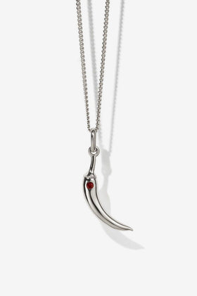 Meadowlark Chilli Charm Necklace - Silver
