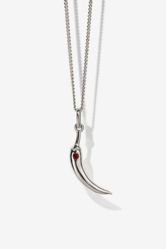 Meadowlark Chilli Charm Necklace - Silver
