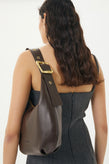 Brie Leon Everyday Croissant Bag - Chocolate