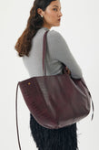 Brie Leon Reese Market Tote - Bordeaux Choc