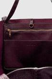 Brie Leon Reese Market Tote - Bordeaux Choc