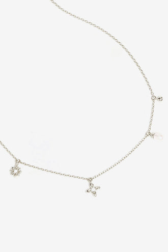 By Charlotte Live In Peace Choker - Silver