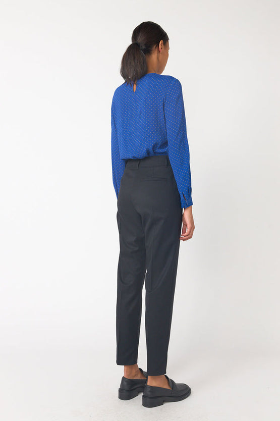 Sylvester Twill Cigarette Pant - Black
