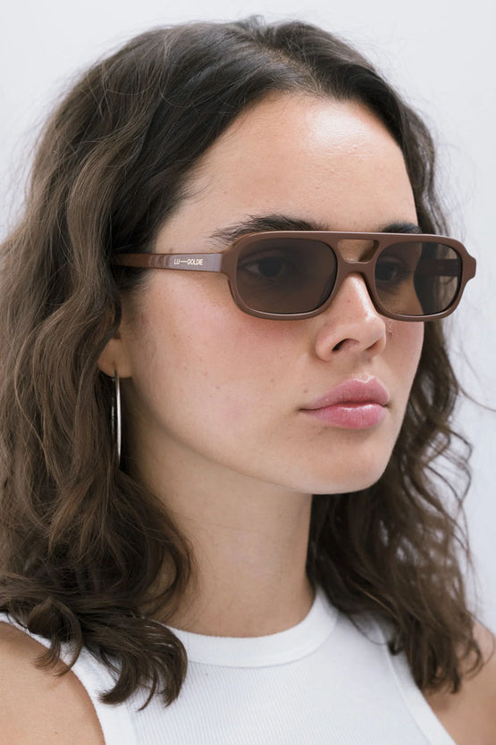 Lu Goldie Sofia Sunglasses - Cinnamon