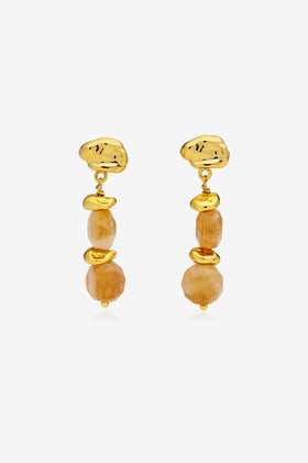 Amber Sceats Claret Earrings - Gold