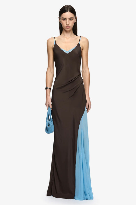 Bec & Bridge Clio Layered Maxi - Choc/Blue