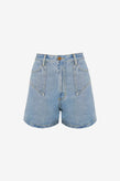 Ruby Clover Denim Short - Blue