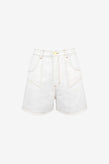 Ruby Clover Denim Short - White