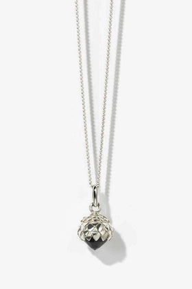 Meadowlark Protea Charm Necklace - Silver