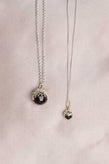Meadowlark Protea Charm Necklace - Silver