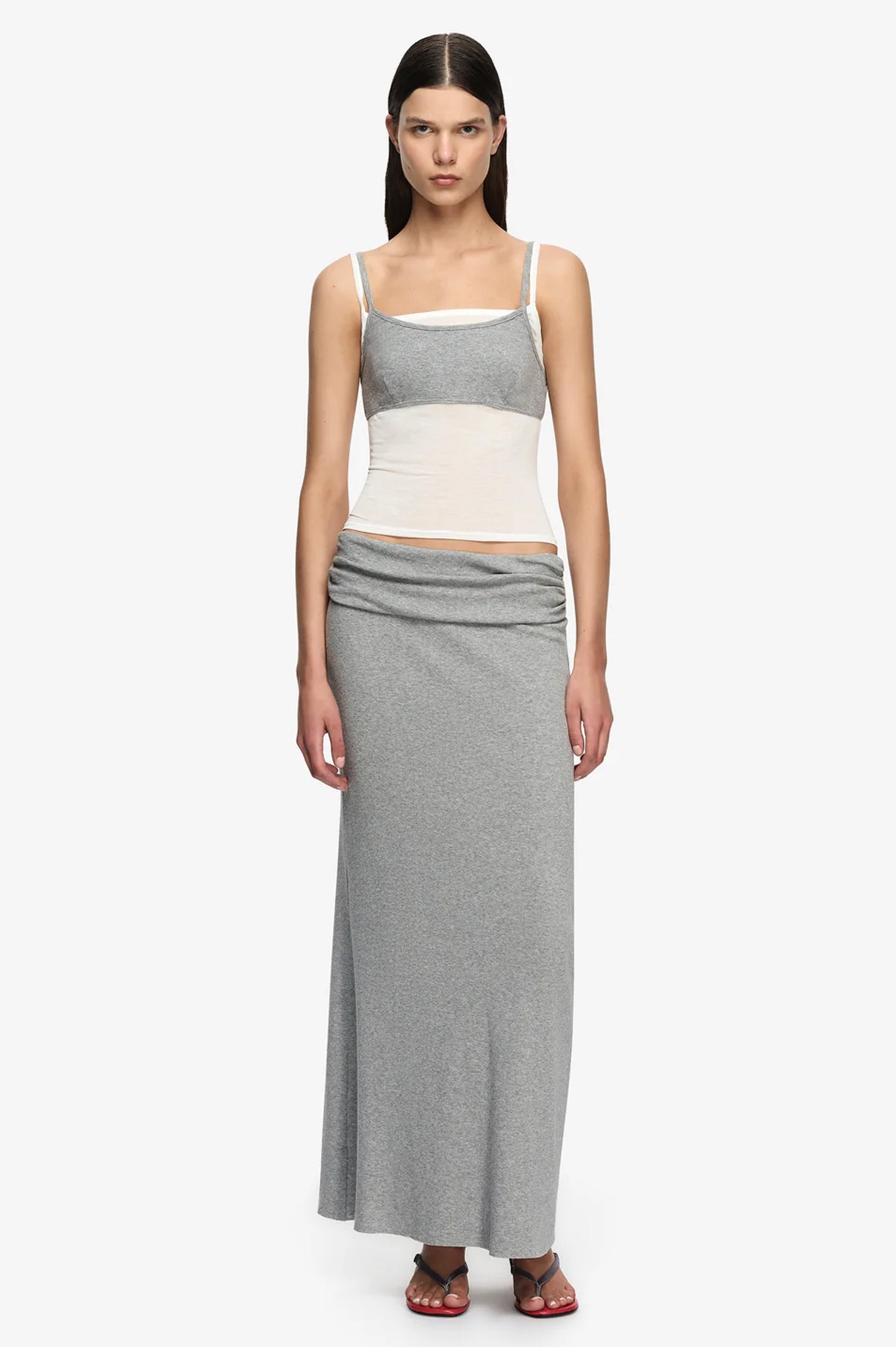 Bec & Bridge Coast Layered Singlet – Grey/Ivory