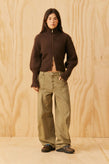 Ruby Matilda Zip Cardi - Cocoa