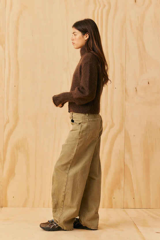 Ruby Matilda Zip Cardi - Cocoa