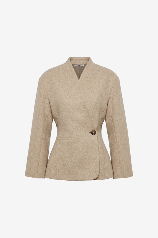 Ruby Coco Wool Blazer - Oat