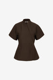 Ruby Coco Short Sleeve Blazer - Espresso