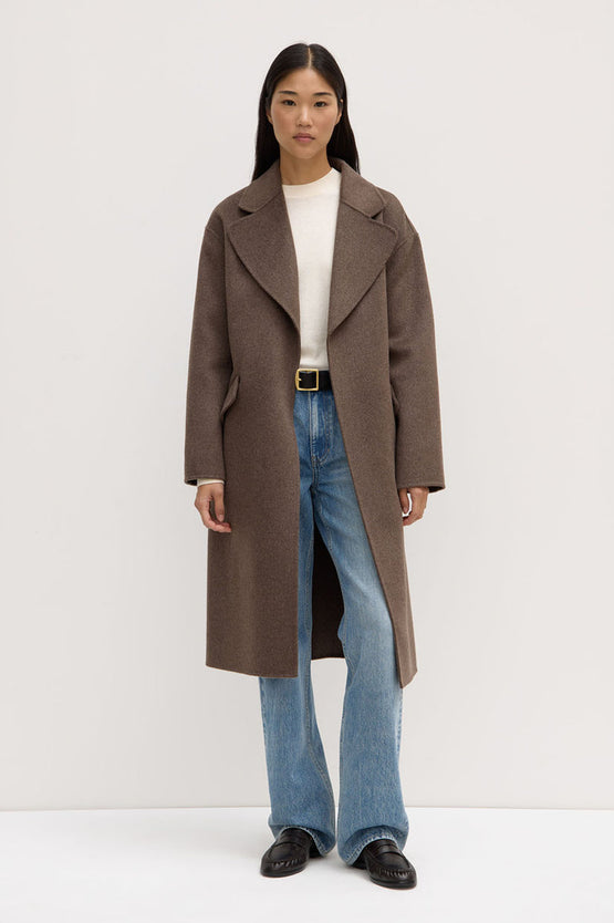 Assembly Sadie Wool Coat - Cocoa Marle