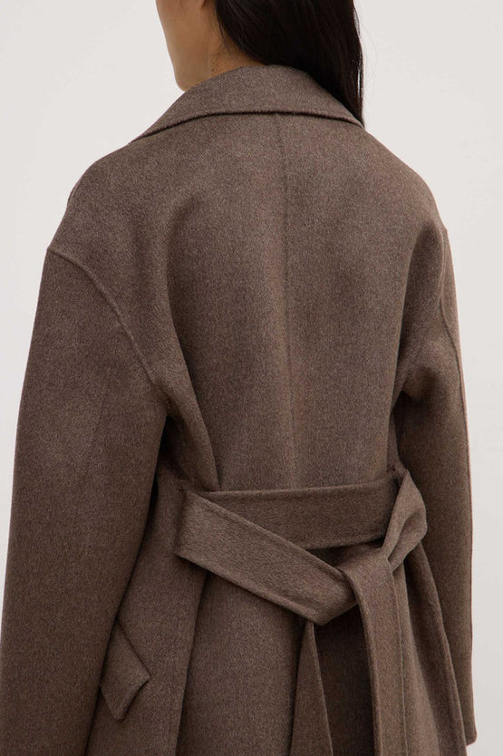 Assembly Sadie Wool Coat - Cocoa Marle