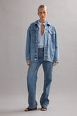 Caitlin Crisp Cody Jacket - Denim Glitter