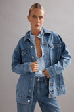 Caitlin Crisp Cody Jacket - Denim Glitter