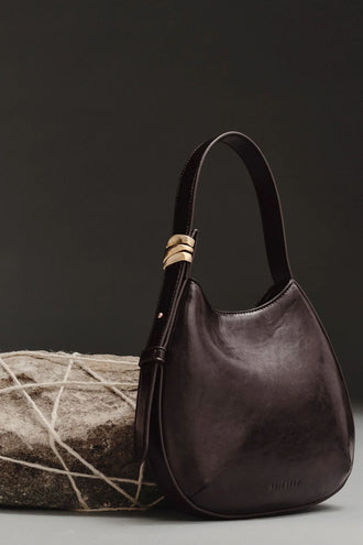 Brie Leon Organica Mini Bag - Burnt Coffee