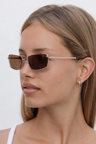 Lu Goldie Yuki Sunglasses - Coffee