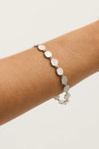 By Charlotte Woven Light Coin Bracelet - Silver