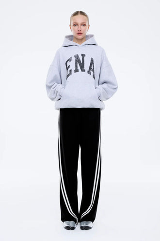 Ena Pelly Collegiate Oversized Hood - Grey