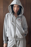 Sylvester Collegiate Hoodie - Grey Marle